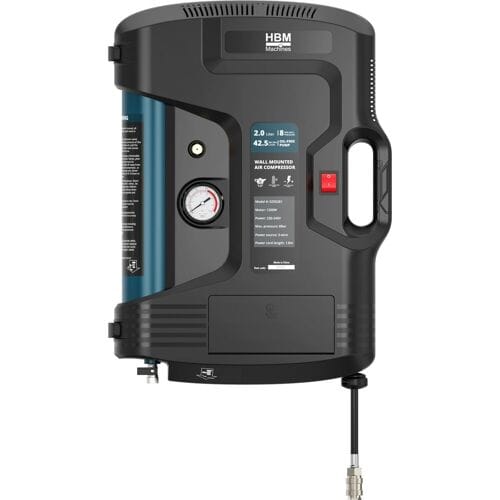 HBM wand- en draagbare compressor, 2 liter