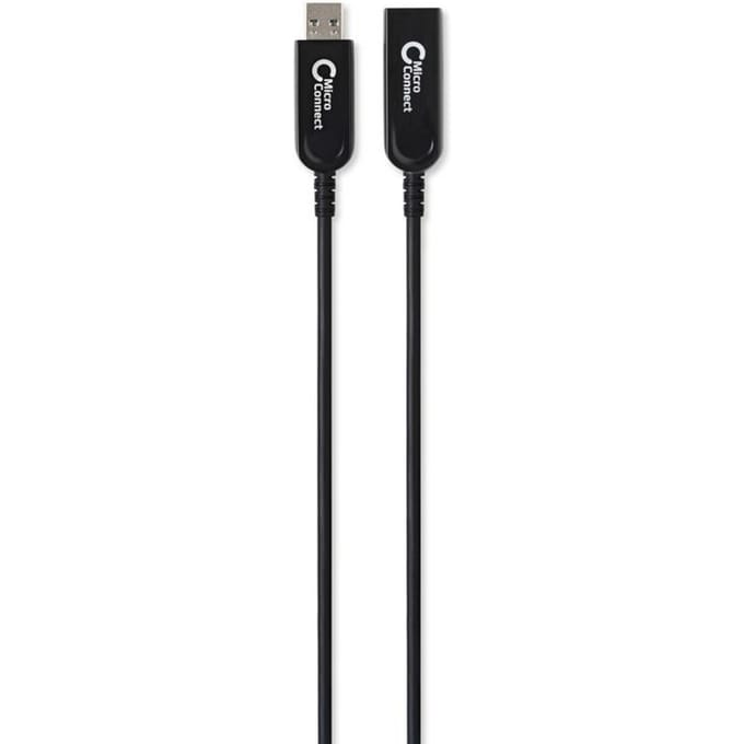 Microconnect USB3.0AAF20AOP USB-kabel 20 m USB 3.2 Gen 1 (3.1 Gen 1) USB A Zwart