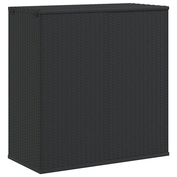 vidaXL - Tuinbox - 100x49x103,5 - cm - polyetheen - rattan - zwart