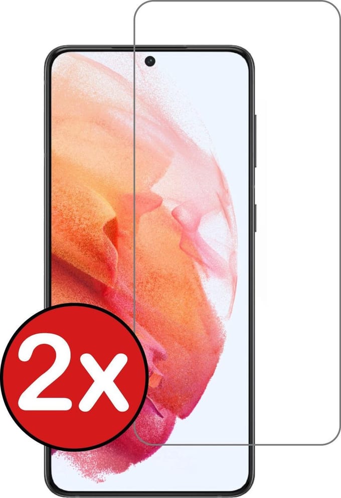 Screenprotector - 2 Stuks - Geschikt voor Samsung Galaxy S21 - Volledige Dekking - Beschermglas - Gehard Glas - Tempered Glass - Screen Protector