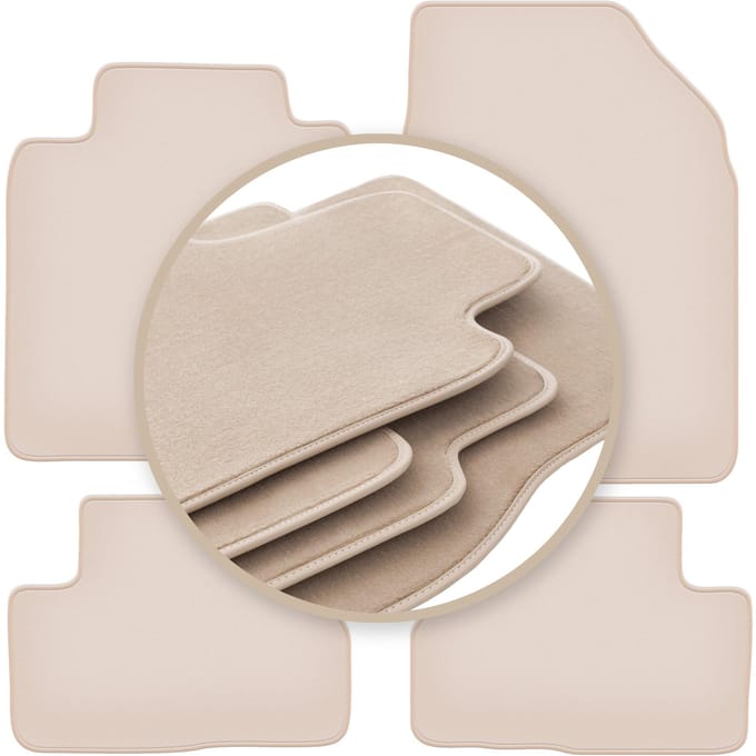 PREMIUM beige matten voor: Nissan Micra K12 hatchback 2002-2010