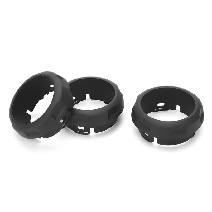 3 stuks Airconditioning Schakelknop Covers Ringen Vervanging voor Land Rover Discovery 4Sport gray