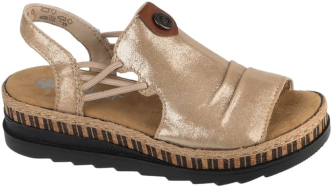 Rieker Sandals, Vrouwen, Beige, Sandalen, maat: 40