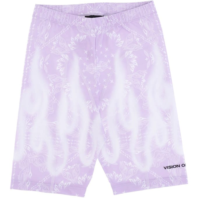 Damesfietsbroek Bandana Print Legging Lila
