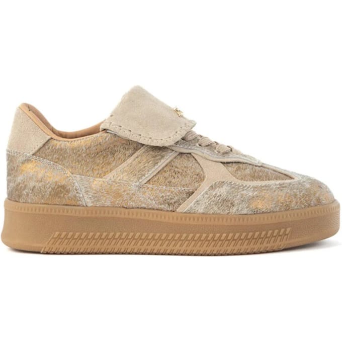 Babouche Ira sneakers gold beige