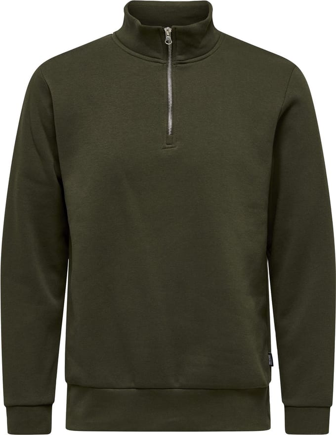 ONLY&SONS - ONSCERES HALF ZIP SWEAT NOOS - Heren - Sweaters