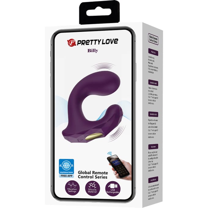 Pretty Love - Billy - G-Spot Vibrator met afstandsbediening - Paars