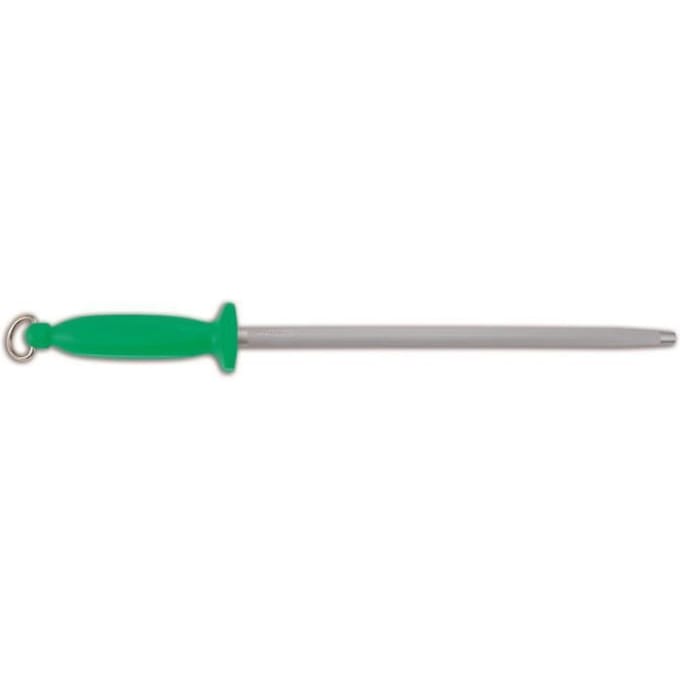 Messenslijper Chaira Arcos 278511 met 30 cm koolstofstalen lemmet en groen polypropyleen handvat met deksel van
