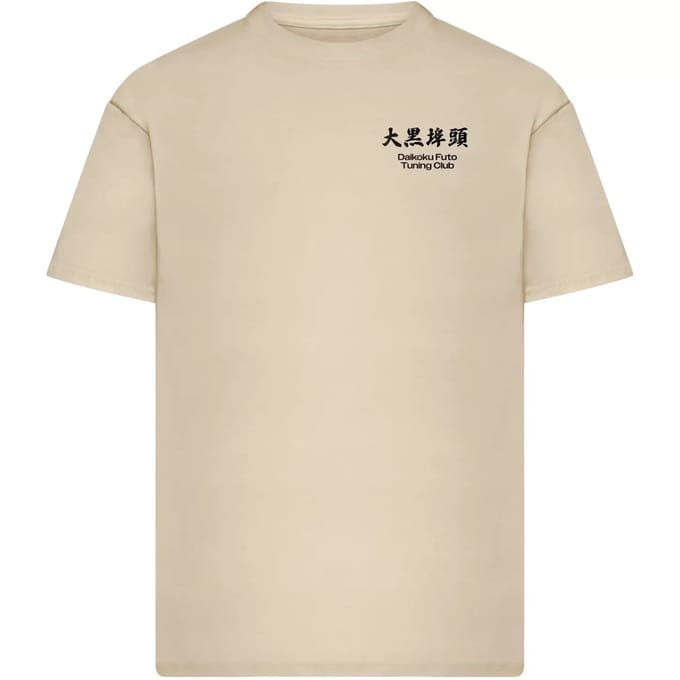 Mister Tee - Yokohama Race Heren Tshirt - M - Creme