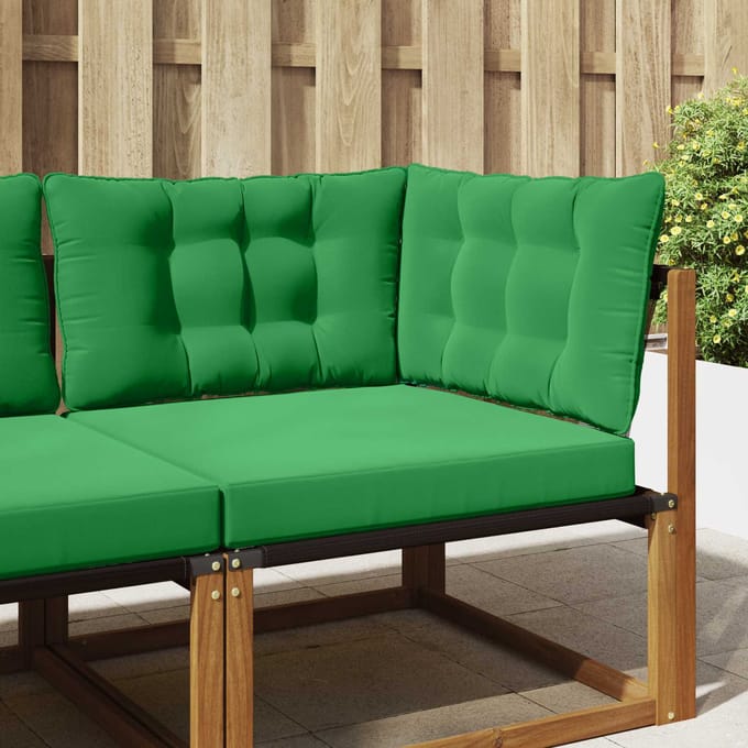 vidaXL - Buitenbankkussen - Polyester - Groen - 68,5 - x - 68,5 - cm
