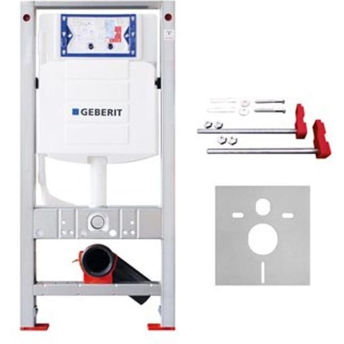 Burda BS+ WC elementPLUS met geberit inbouwreservoir UP320 112cm met dual flush frontbediening breed