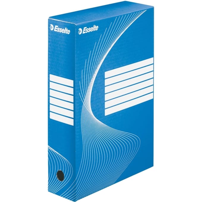 Archiefdoos Esselte Boxycolor 80mm 352x250mm blauw