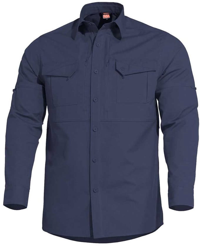 Pentagon Plato Tactic Overhemd Met Lange Mouwen Blauw S Man