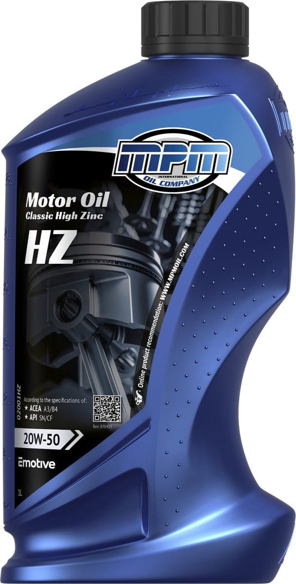 MPM Motorolie 20w50 classic high zink - 1 liter