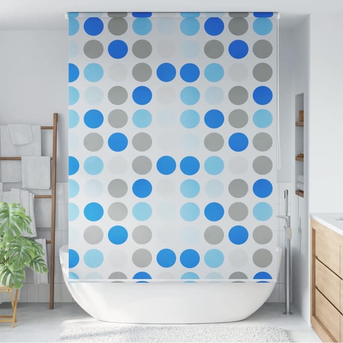 vidaXL - Rolgordijn - voor - douche - cirkel - 160x240 - cm