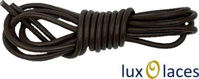Leren veters | echte lederen schoenveters | bruin 95 cm | rond | 2,5mm