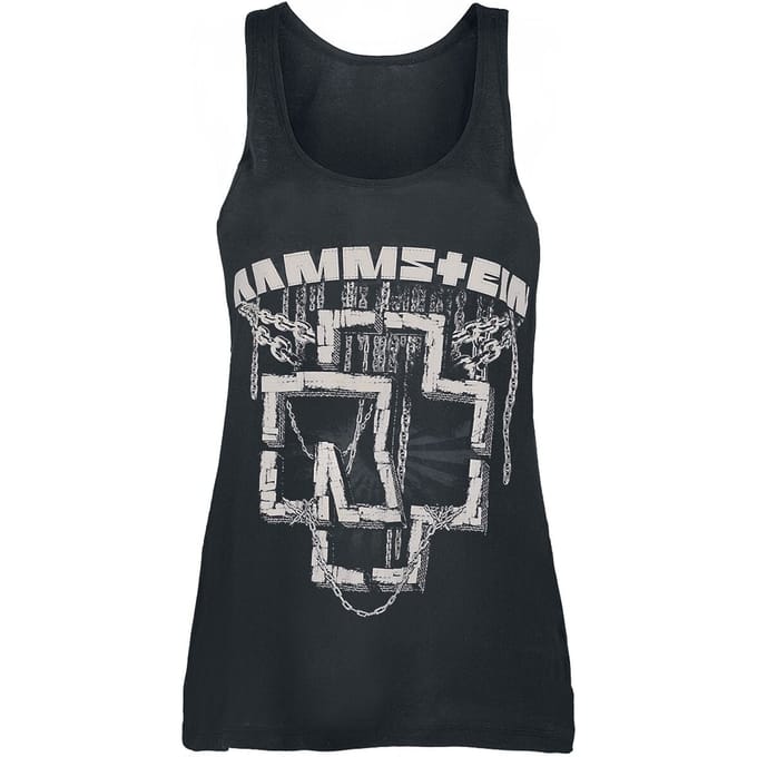 Rammstein Top - In Ketten - S - voor Vrouwen - zwart