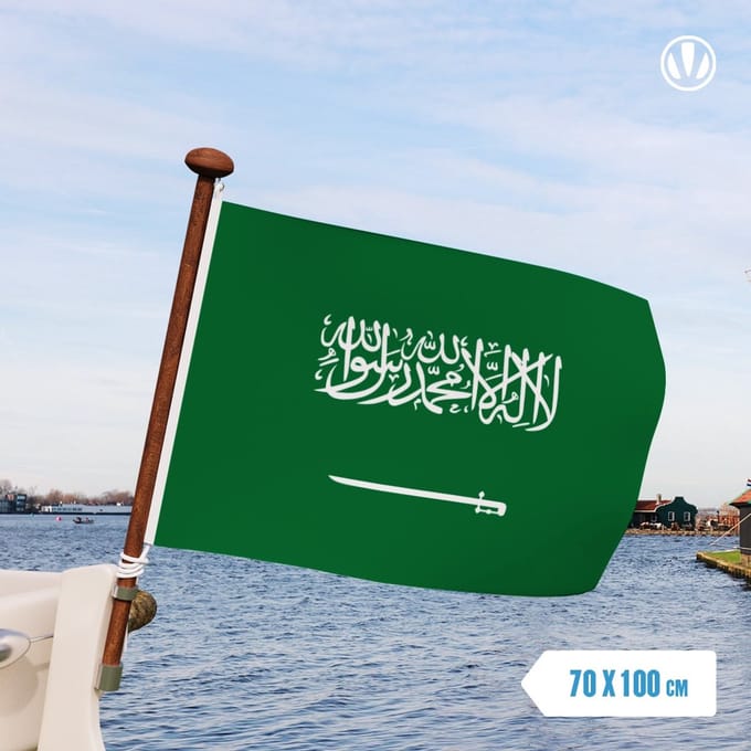 Vlag Saoedi-Arabië 70x100cm - Glanspoly