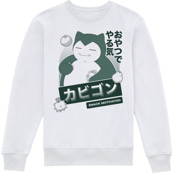 Pokémon Snorlax Snack Time Sweatshirt - White - S