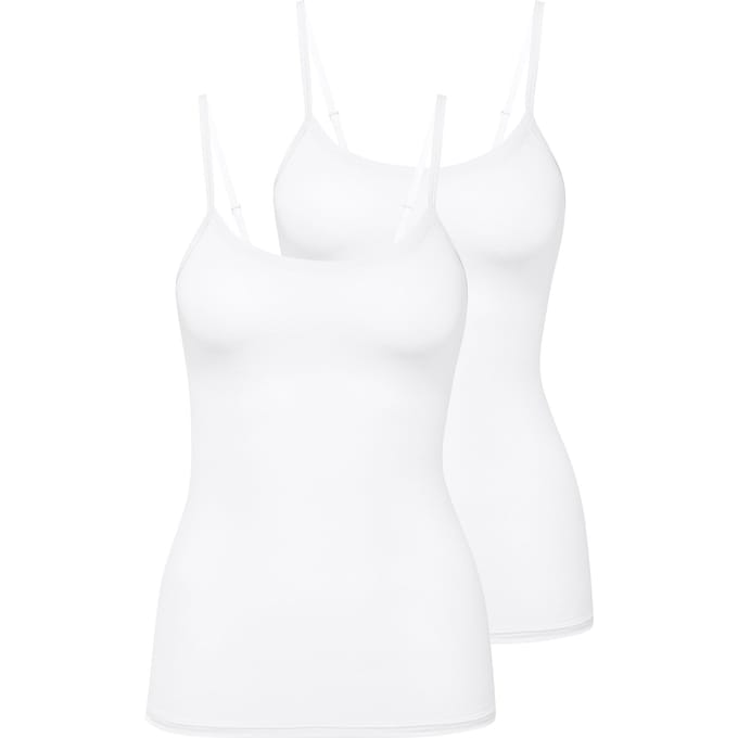 CALIDA Onderhemd Natural Comfort Spaghetti-Top Set van 2