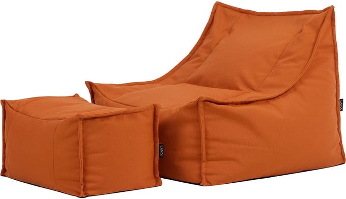 icon - Alto Zitzak Fauteuil met Poef - Olefin - Binnen - Buiten - Oranje