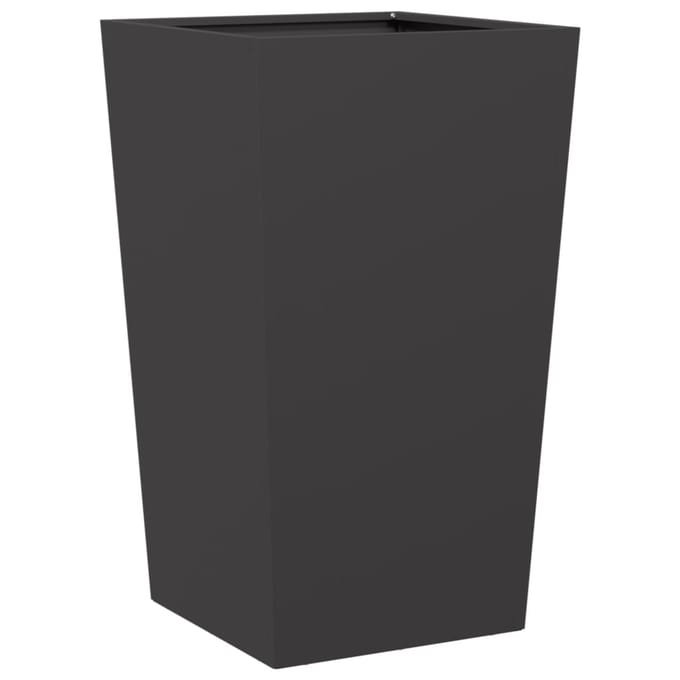 vidaXL - Plantenbak - 45x45x75 - cm - staal - zwart