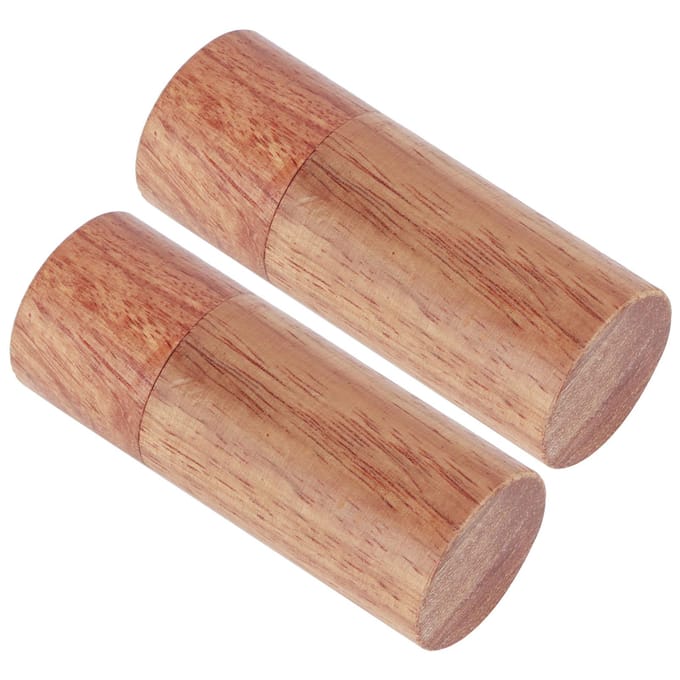 10 Stuks Houten Etherische Olie Cilinder Doos Opbergfles Container Reiskoffer Buitenmaat 2,5 cm beige