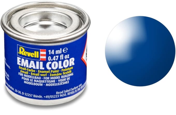 Revell Hobbyverf Enamel verf - #52 Blue - Gloss - RAL5005 - Enamel - Verf potje - 14 ml