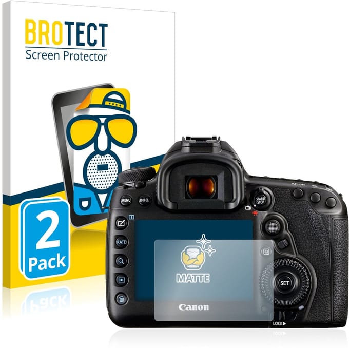BROTECT - Screenprotector voor Canon EOS 5D Mark IV - Folie Beschermfolie matte 2 Stuks