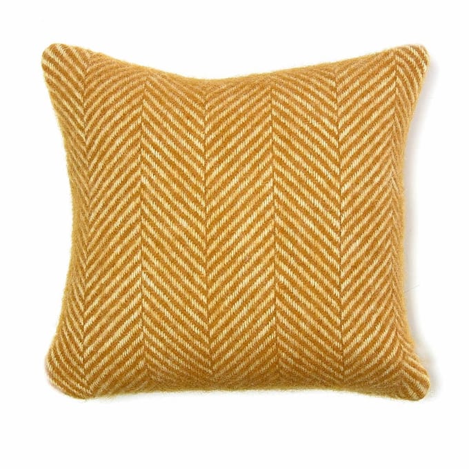 WOOOL Kussen - ALASKA (Mustard) - 50x50cm - 100% Wol