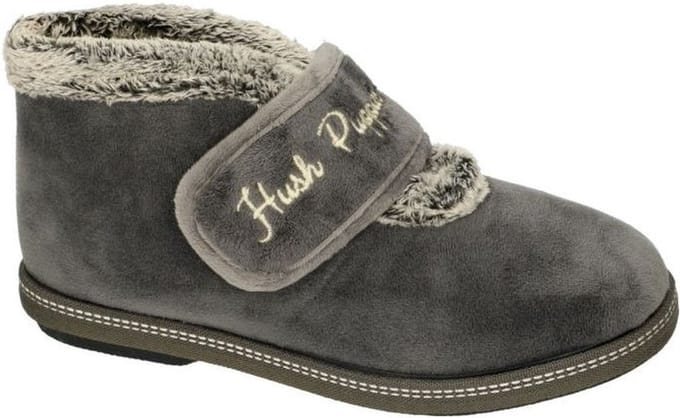 Hush Puppies -Dames - grijs donker - pantoffels - maat 36