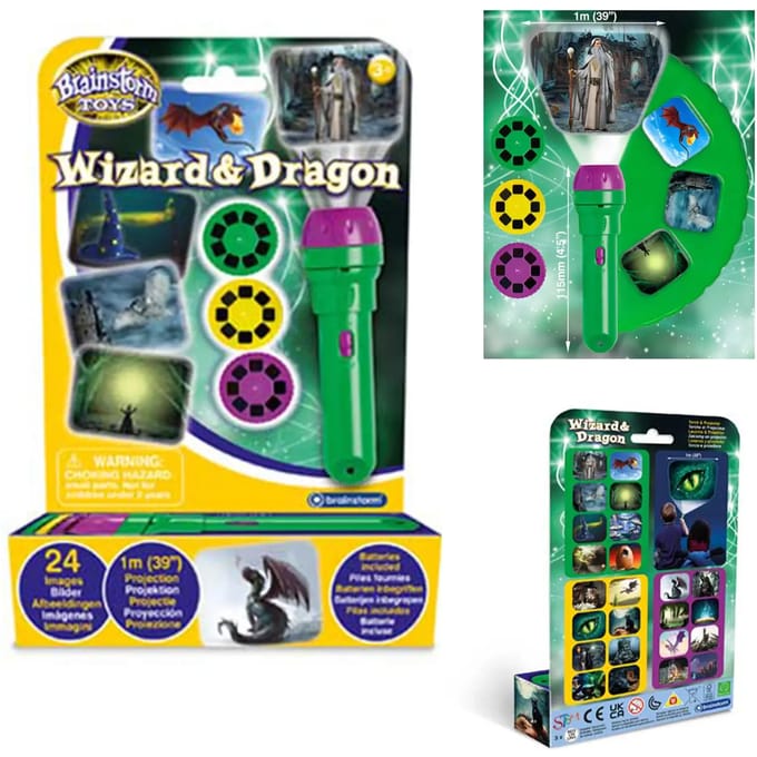 Zaklamp en projector - magie en draken Brainstorm Toys
