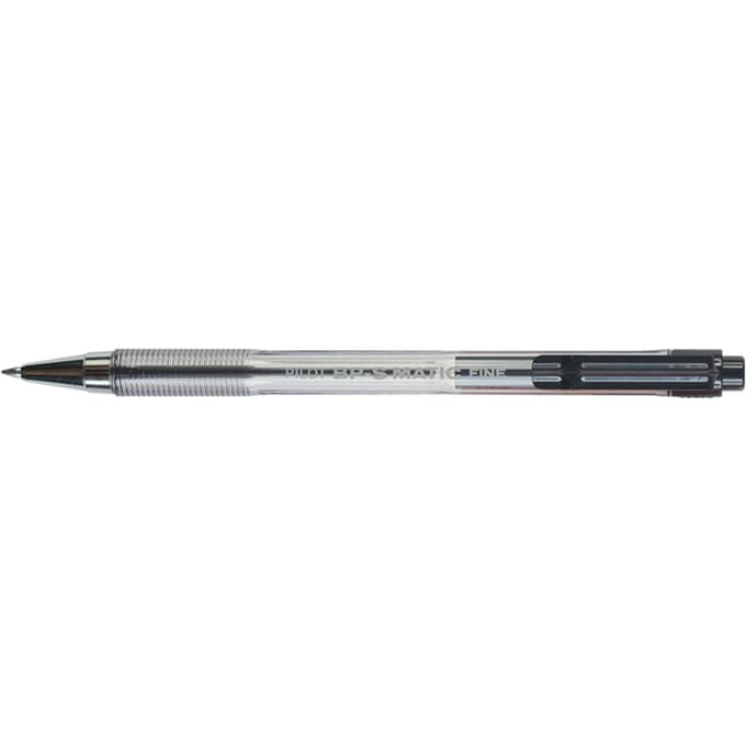 Balpen PILOT BP-S Matic fijn zwart