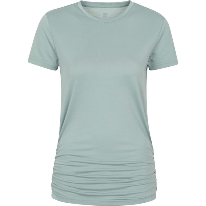 Mountain Warehouse Dames Actieve Rimpel Longline T-Shirt (Khaki Groen)