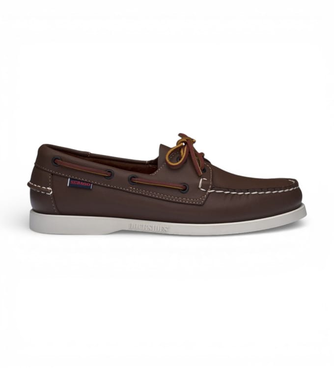 Sebago Docksides Portland bruin leren bootschoenen