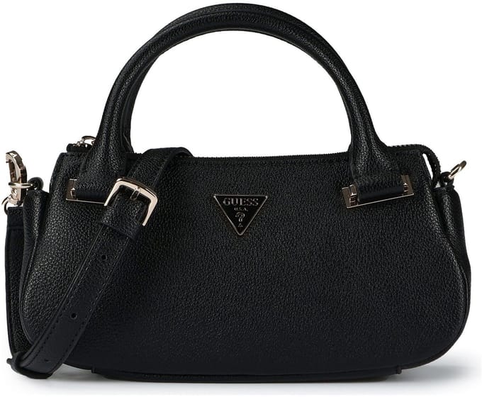 GUESS handtas schoudertas Evie Mini Satchel Black zwart
