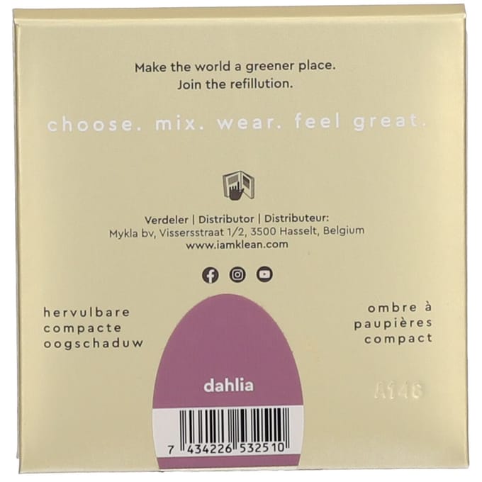 i.am.klean Compacte Minerale OogschaduwMake up - Make up - Oogschaduw - Dahlia