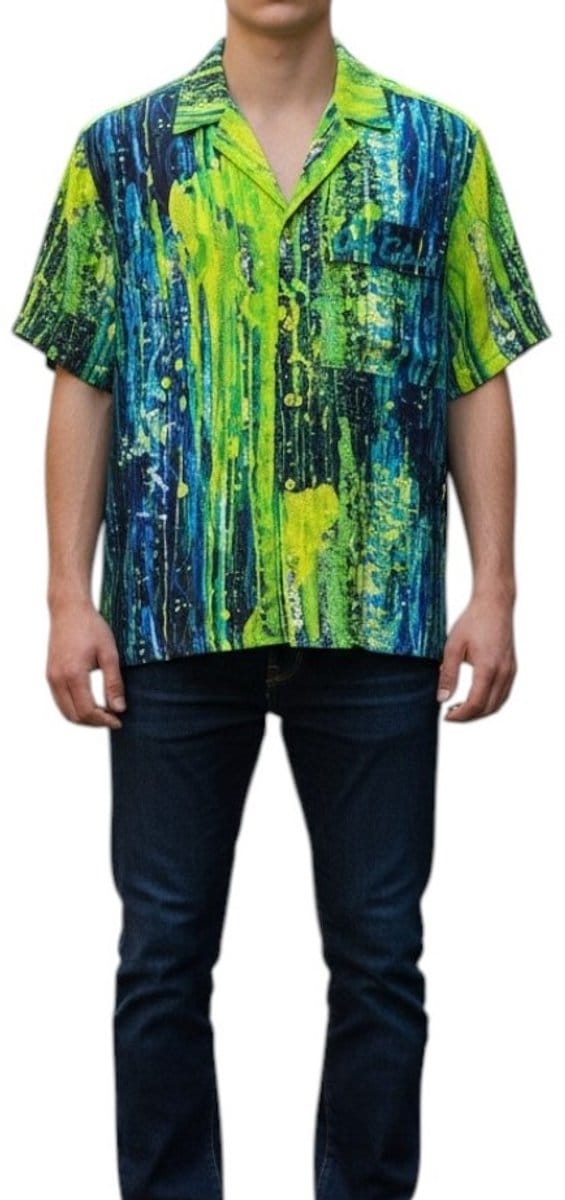 Carlo Colucci Heren Overshirt Geel C4753/181