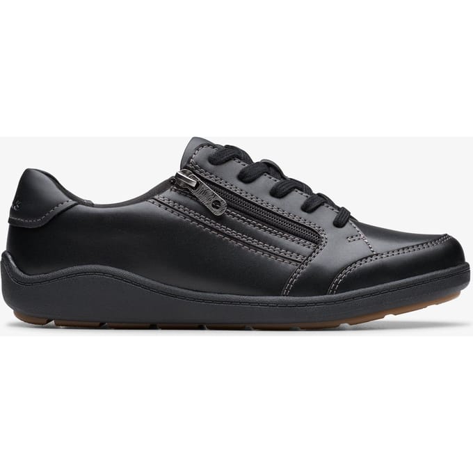 Bryianne Bayla Zwarte Leren Sneakers