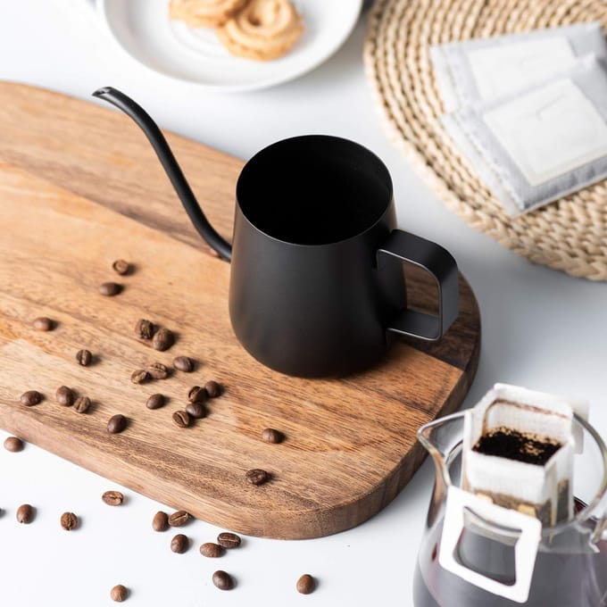 Cafetière en acier inoxydable 304 noir, cafetière italienne, théière ... black