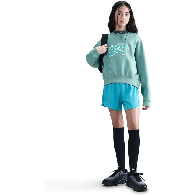 Nike fleece sweatshirt kids in de kleur groen.