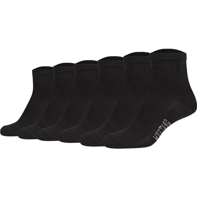 Mustang Sokken Casual Organic Cotton Quarter 6-Pack Set van 6