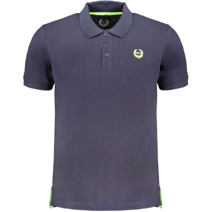 Gianmarco Venturi Blauwe Katoenen Heren Polo Shirt