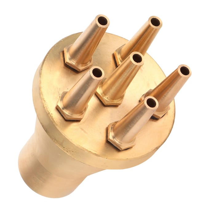 Fonteinsproeier G1in DN25 binnendraad messing sproeikop voor tuinvijver beige