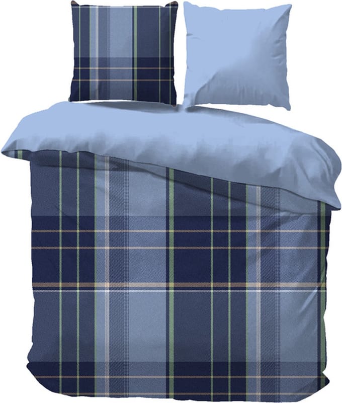 iSleep Dekbedovertrek Mike - Litsjumeaux - 240x200/220 cm - Blauw