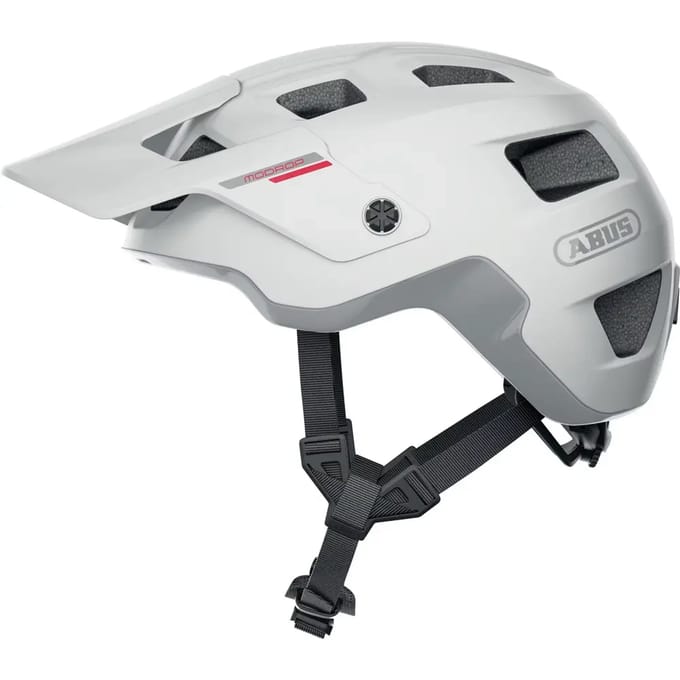 Fietshelm ABUS MODROP polar white M - 54-58 cm - wit - Geschikt voor gebruik op mountainbikes - 335 g