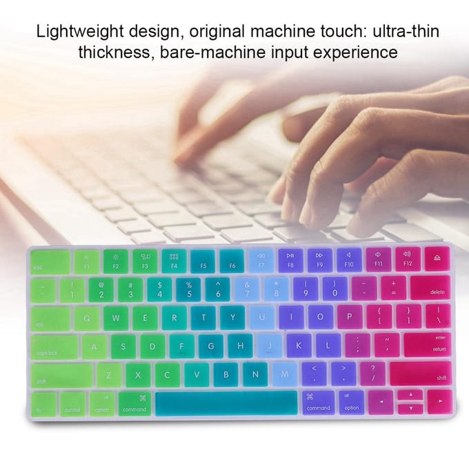 1 STKS Veelkleurig Stofdicht En Waterdicht Toetsenbordhoes Voor Apple Magic-toetsenbord (Oogverblindend) gray