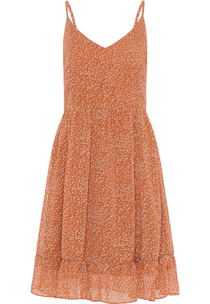Dreimaster Jurk Dames Oranje Veelkleurig