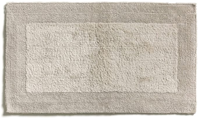 Badmat getuft 60 x 100 cm van 100% katoen, papyrus