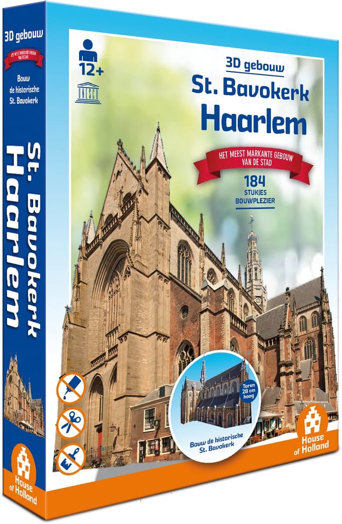 3D Gebouw - St. Bavokerk Haarlem - 162 Stukjes